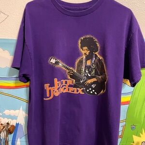 Jimi Hendrix purple short sleeve tee